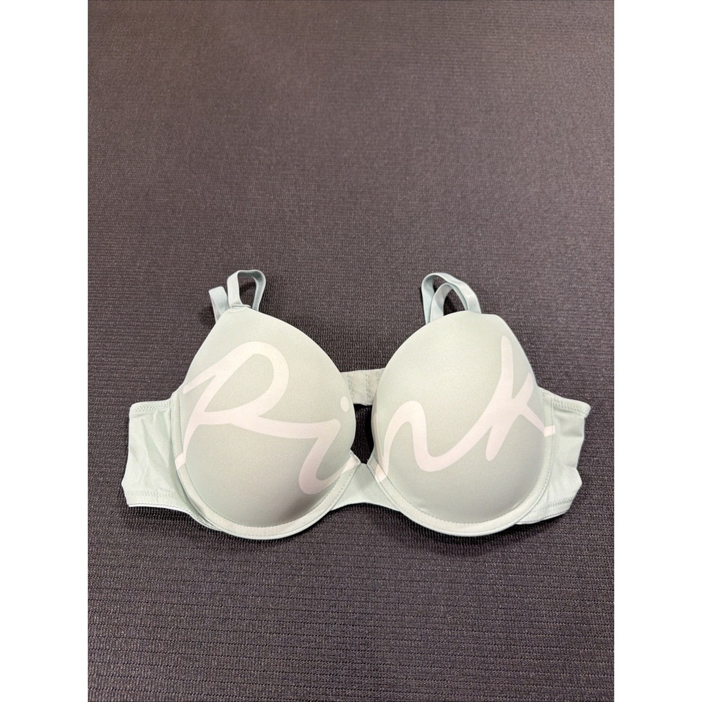 New PINK VICTORIA'S SECRET Soft Sage White Wear Everywhere Push-Up Bra 38B